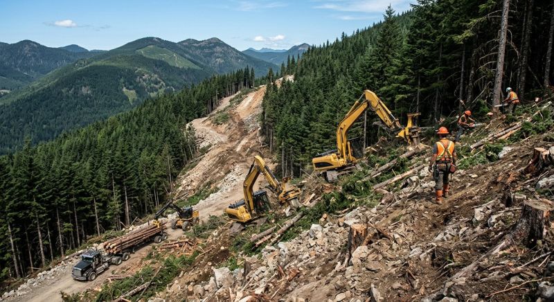 Slope Clearing in Cumming, GA
